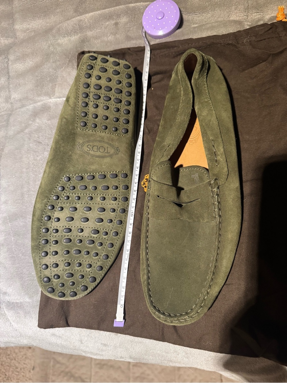 Tod’s Gommino Suede Driving Loafers | Men’s 9 | Made in Italy | New - Picture 8 of 8